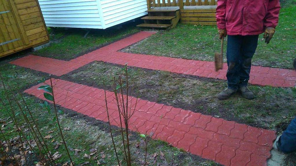 Petits chemins d'accès en pavés