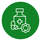 Icon Medikamentenfläschvhen und Tabletten, Stadt-Apotheke (Löwen-Apotheke Stefan Günther e.Kfm.- Inhaber Stefan Günther