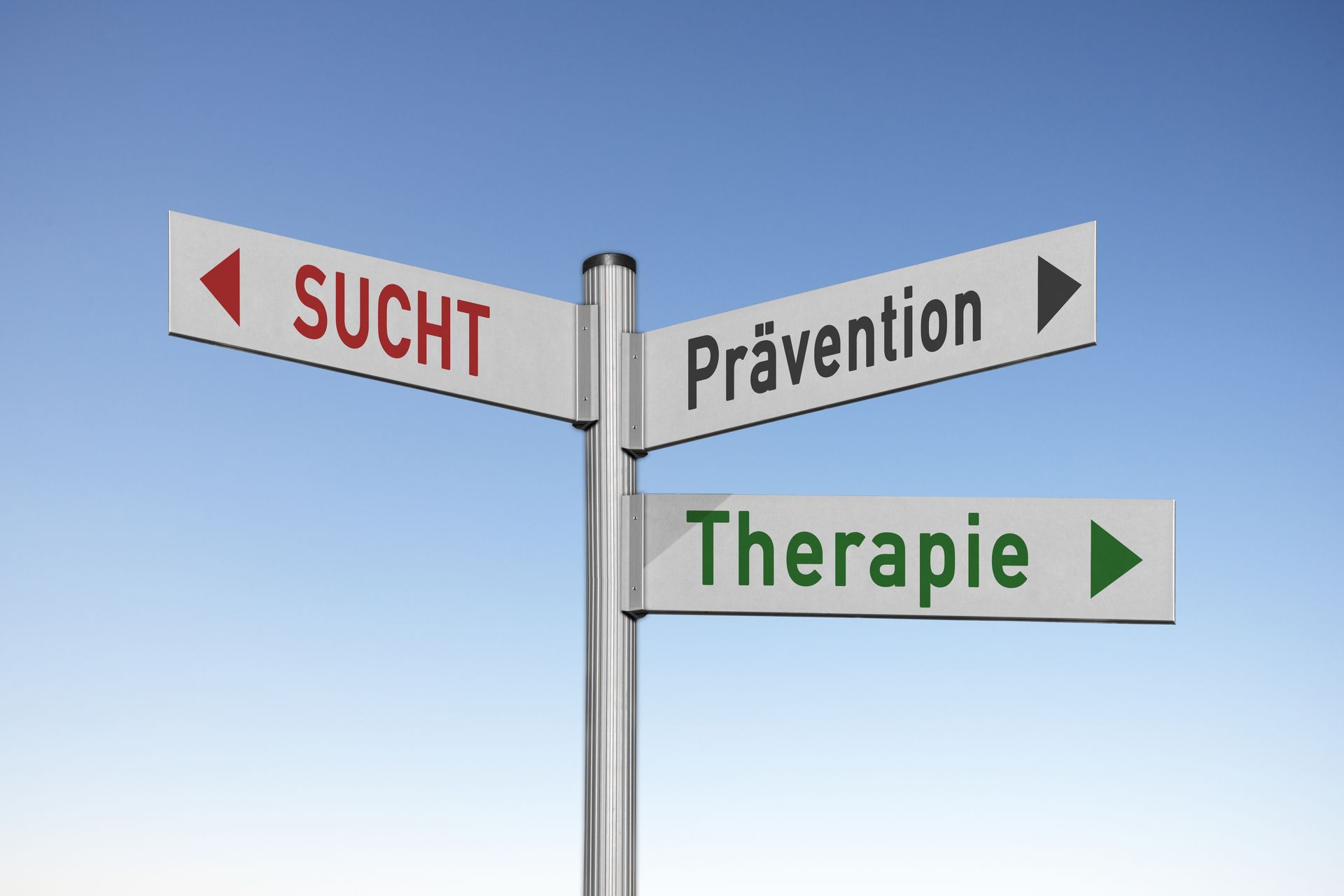 Verkehrsschild zur Prävention und Therapie