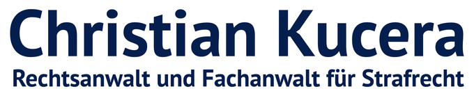 Schriftzug Christian Kucera - Rechtsanwalt und Fachanwalt für Strafrecht Schriftzug Christian Kucera - Rechtsanwalt und Fachanwalt für Strafrecht