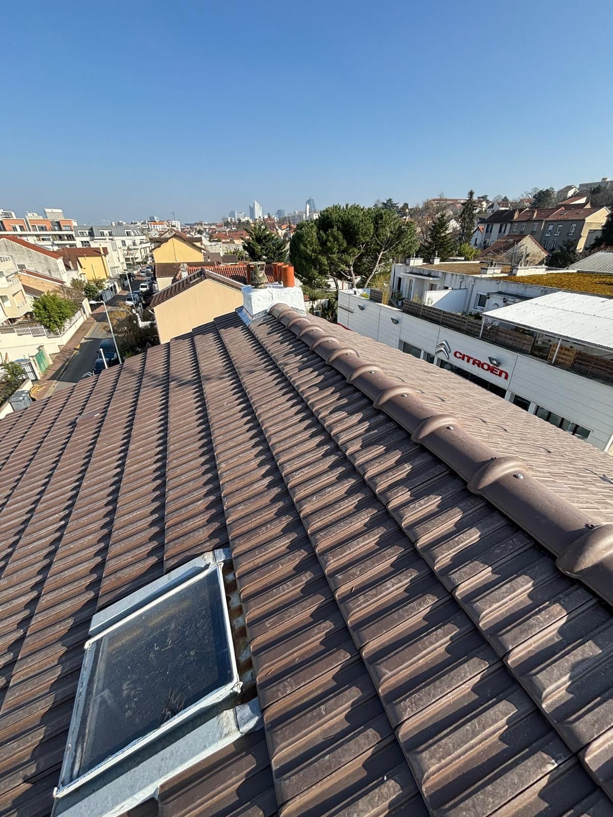 Toit tout juste rénové