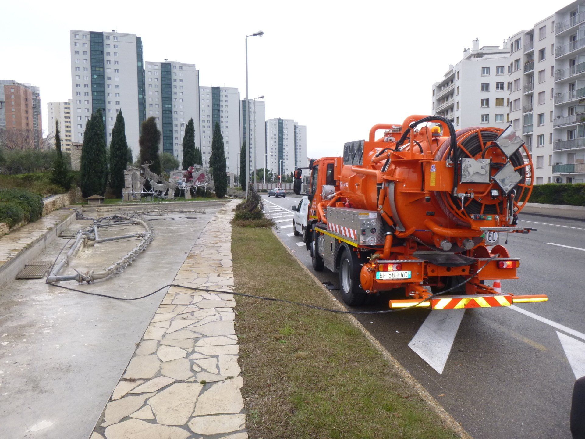 Camion intervention ville