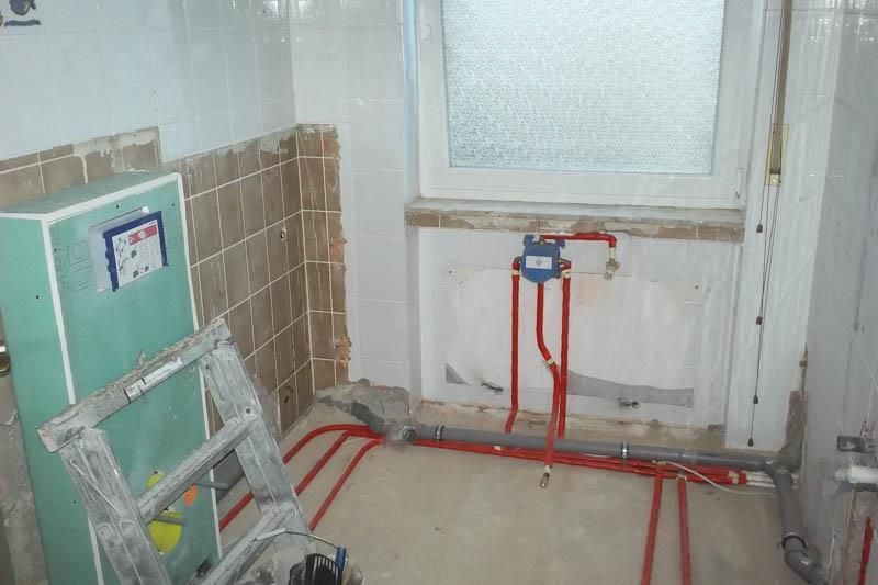 Badsanierung Beispiel 1 - Baustelle