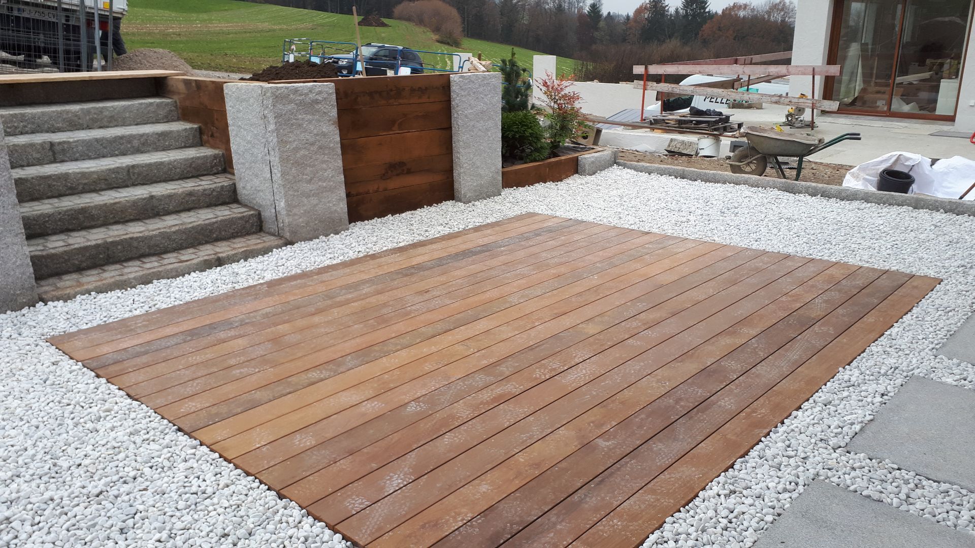 Terrasse en bois exotique