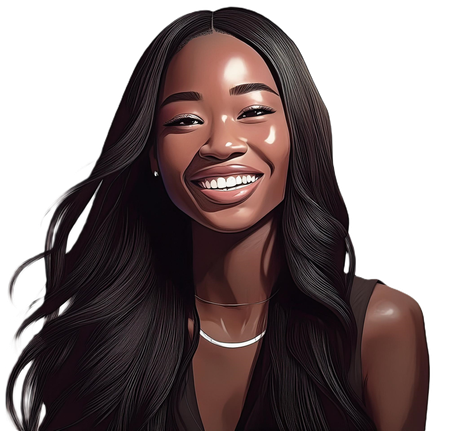 Une femme souriante
