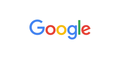 The google logo is on a white background.