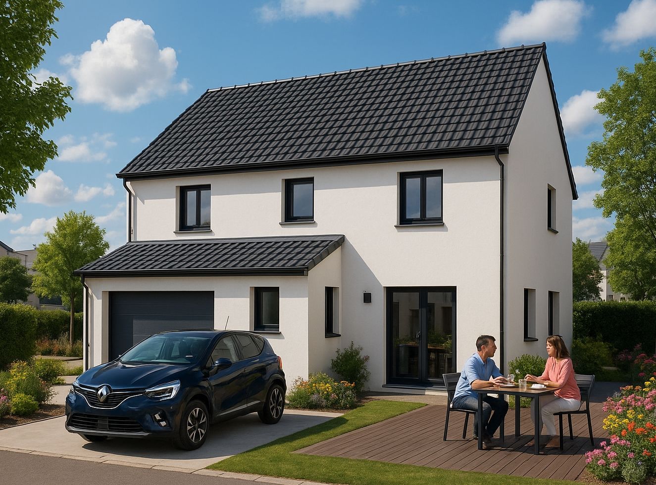 TERRAIN TAVERNY COTEAUX  MAISONS VYBEL CONSTRUCTEUR DE MAISONS INDIVIDUELLES 95