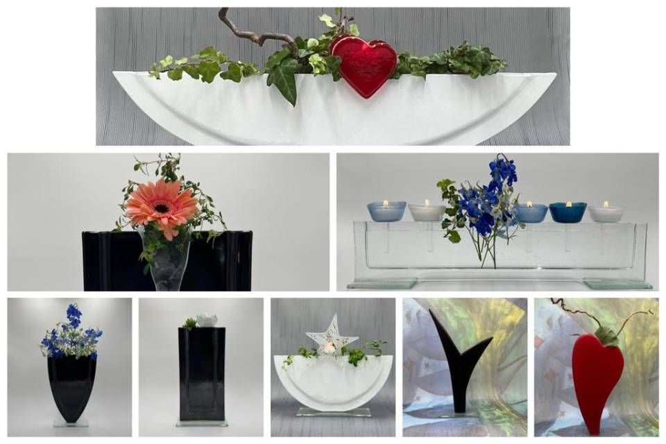 Vasen aus Glas, Bettina Eberle Die Glasmanufaktur