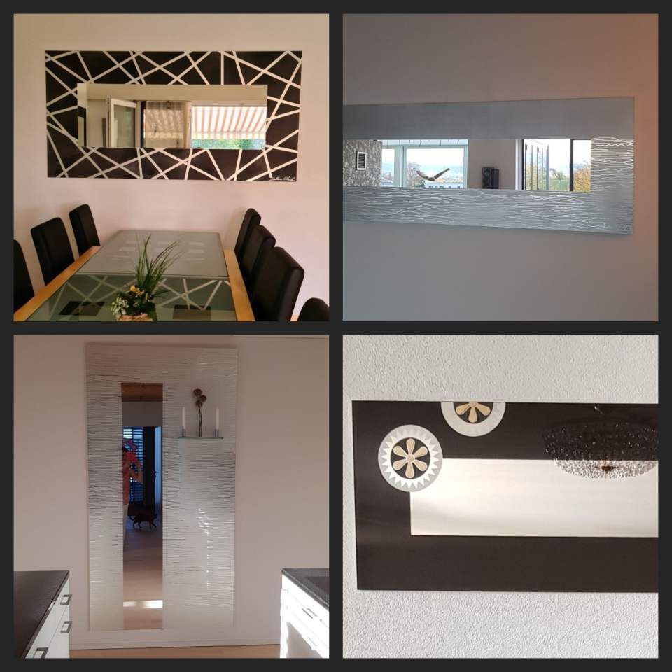 Spiegel mit Glasrahmen, Bettina Eberle Die Glasmanufaktur