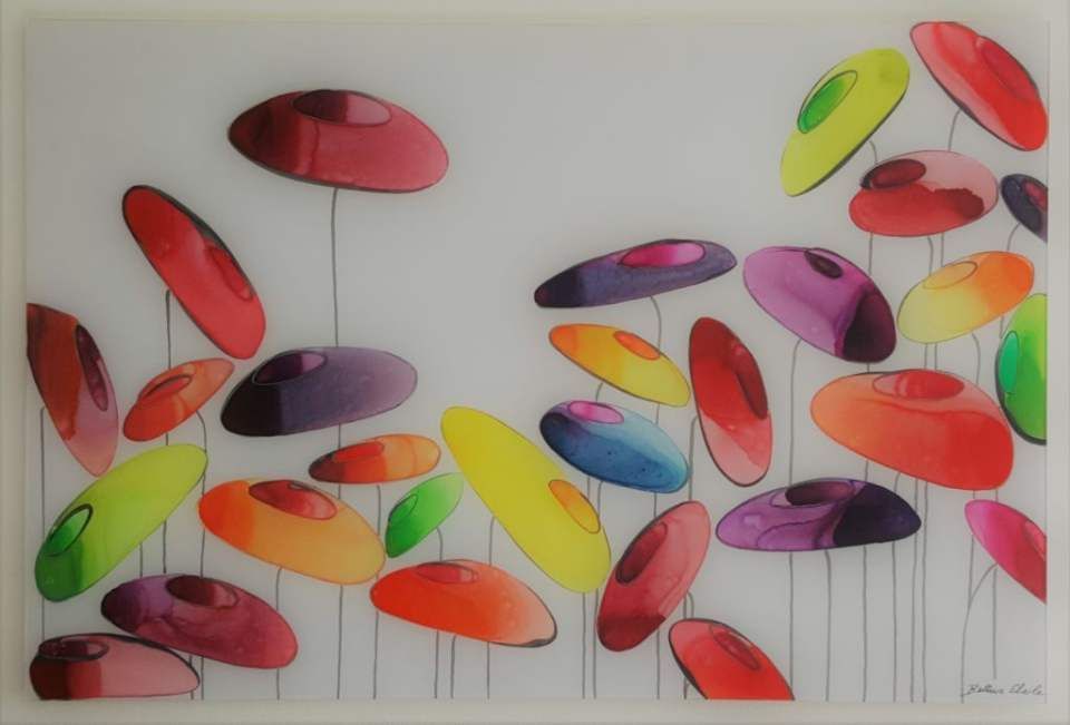 Handgefertigtes Bild aus Glas