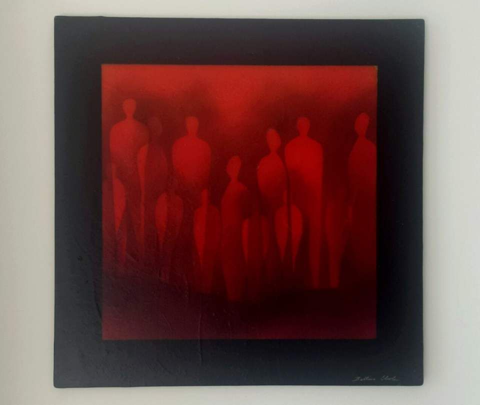 Handgefertigtes Bild aus Glas