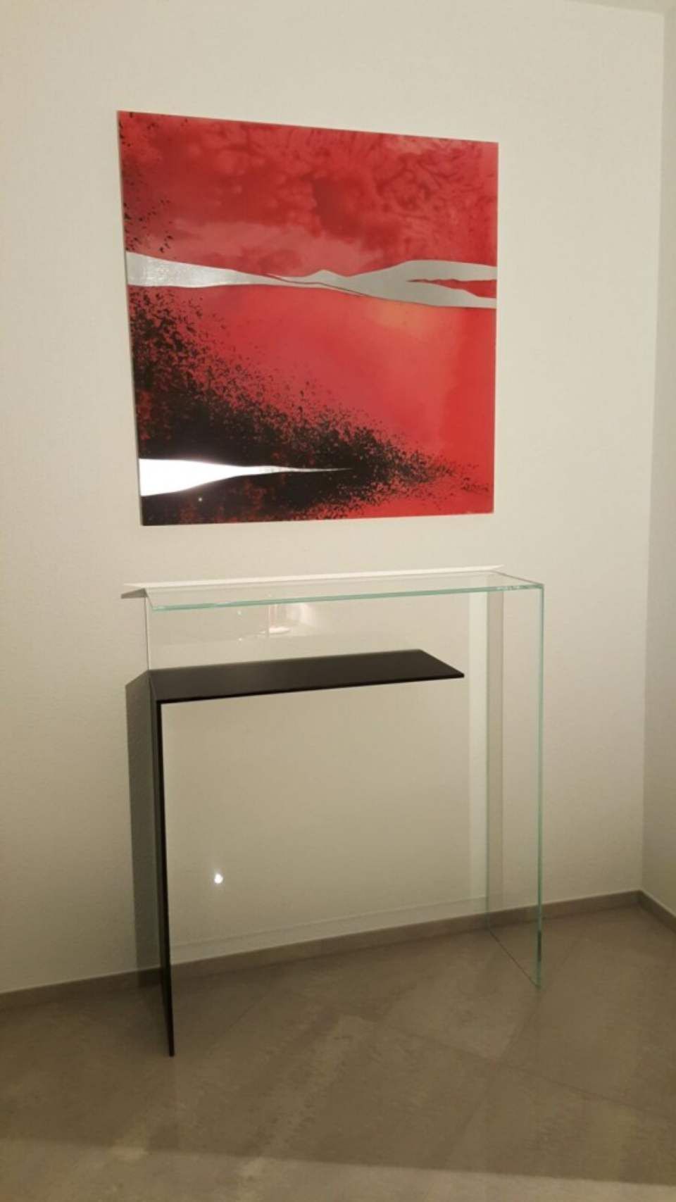 Handgefertigtes Bild aus Glas 