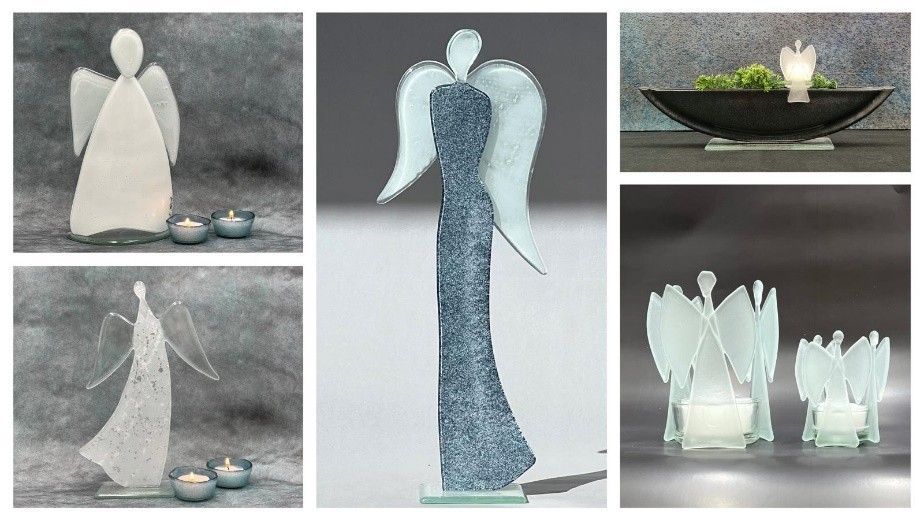 Engelfiguren aus Glas, Bettina Eberle Die Glasmanufaktur