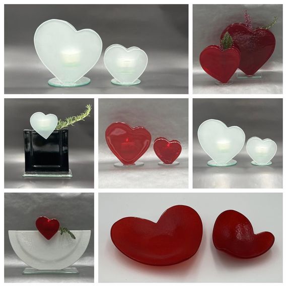 Herzen aus Glas, Bettina Eberle Die Glasmanufaktur