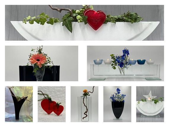 Vasen aus Glas, Bettina Eberle Die Glasmanufaktur