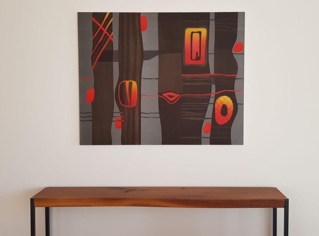 Handgefertigtes Bild aus Glas 