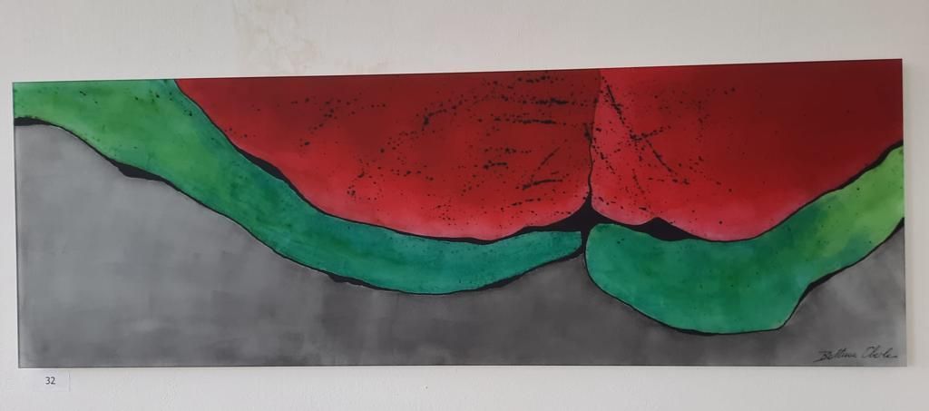 Handgefertigtes Bild aus Glas 