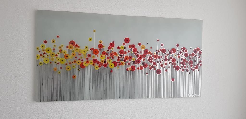 Handgefertigtes Bild aus Glas 