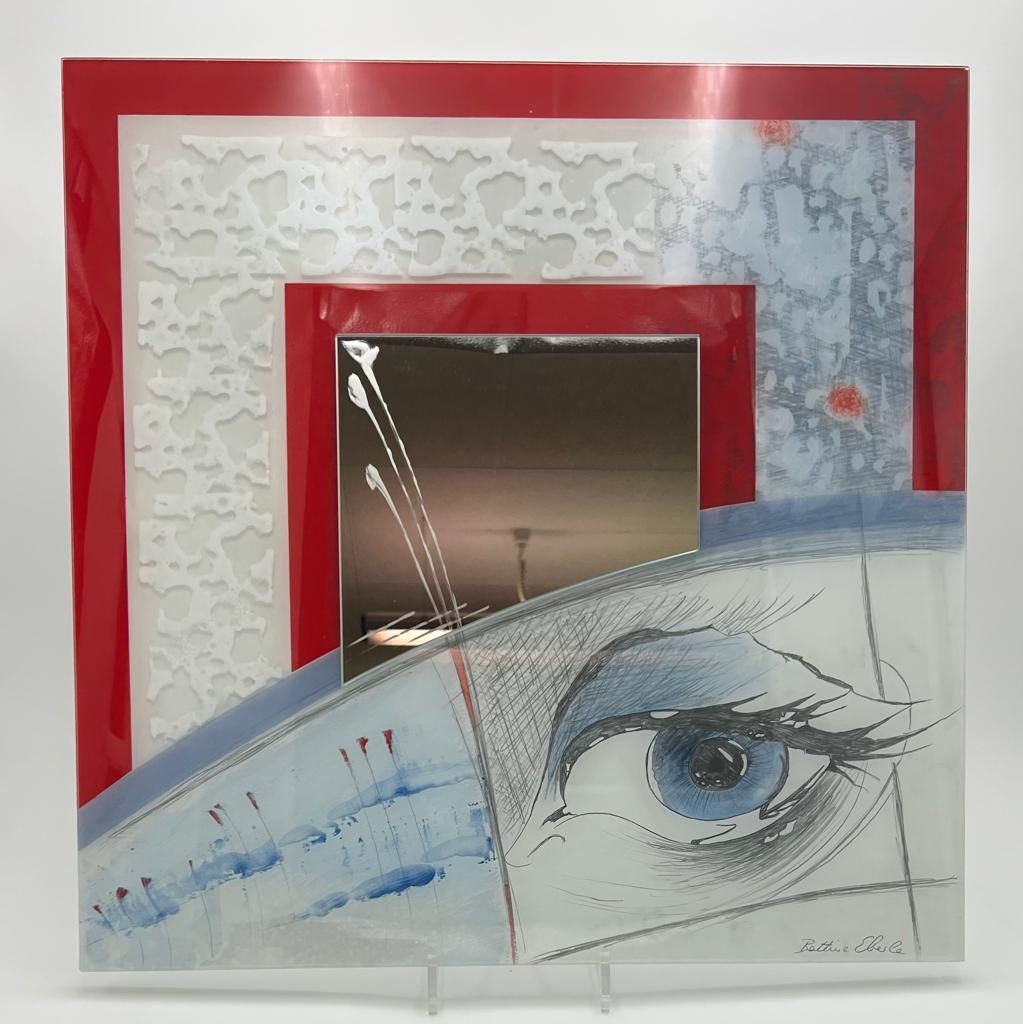 Glaskunstwerk "Seitenblick"