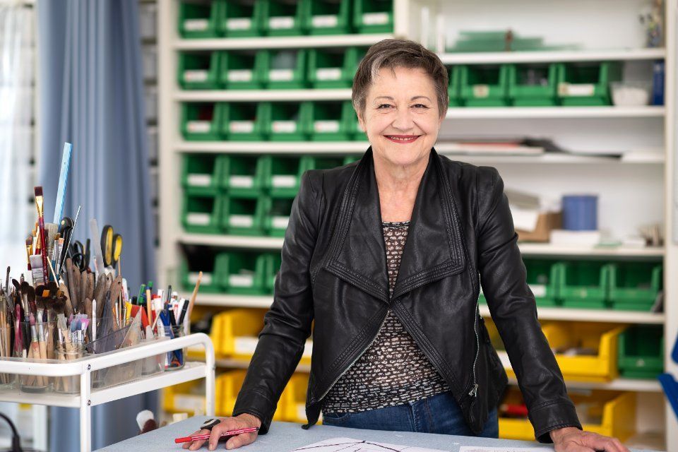 Foto von der Inhaberin Bettina Eberle, Bettina Eberle Die Glasmanufaktur