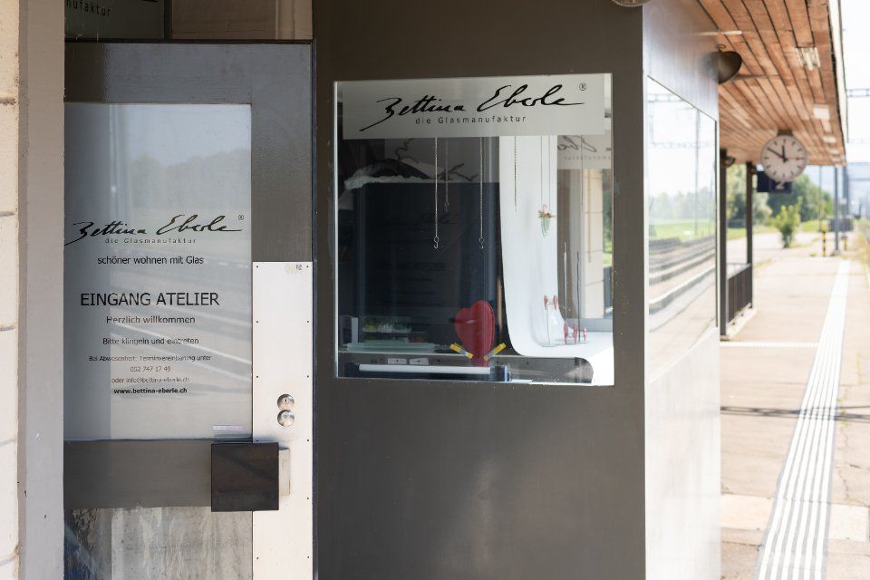 Eingang Atelier, Bettina Eberle Die Glasmanufaktur
