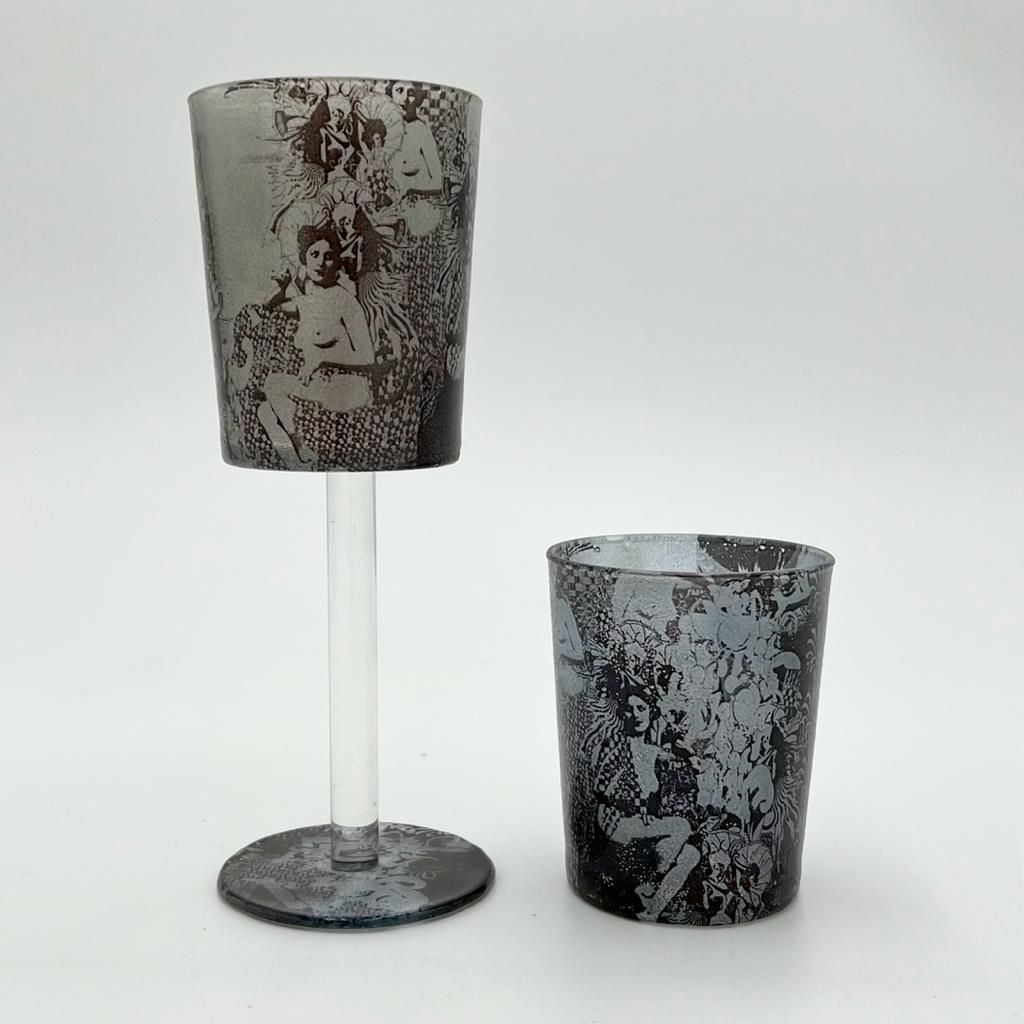 Glaskunstwerk Zwischenarbeiten