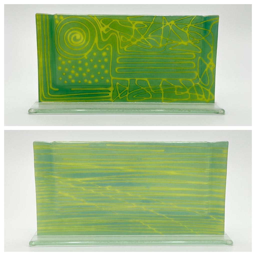 Glaskunstwerk Zwischenarbeiten