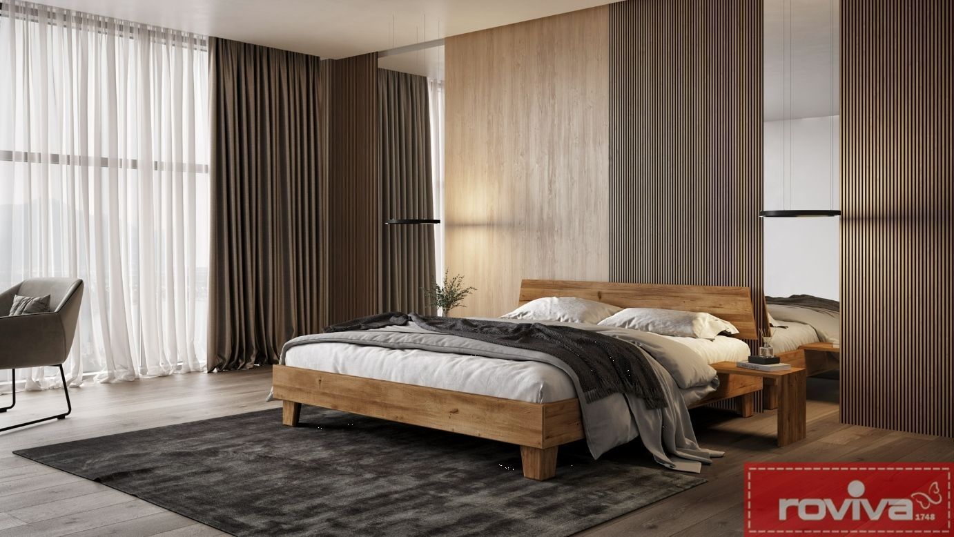 Doppelbett in einem Schlafzimmer