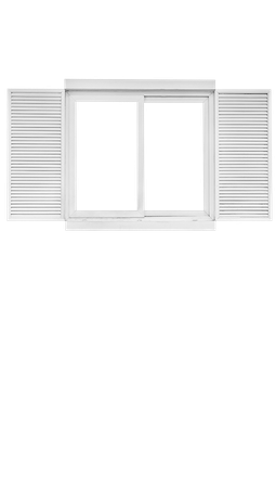 Fenêtre et volets blancs