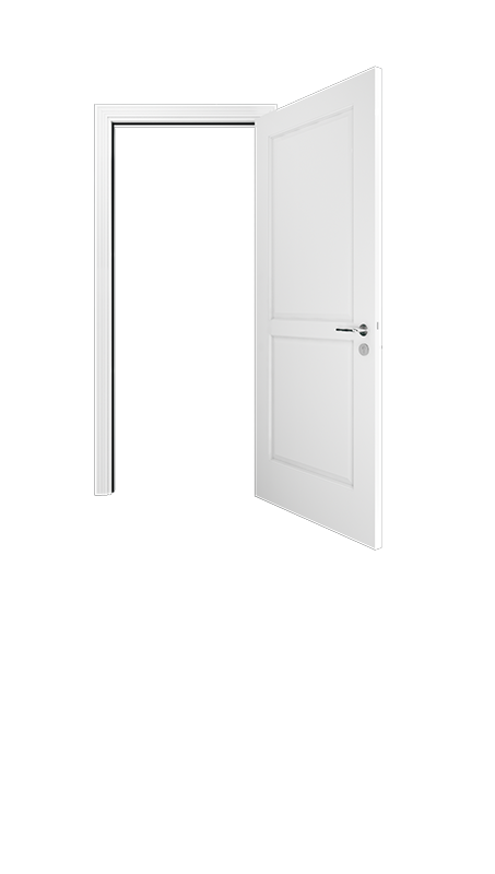 Porte d'entrée blanche