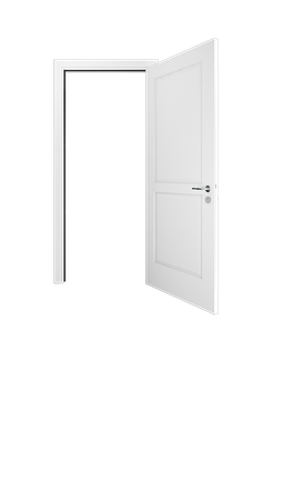 Porte d'entrée blanche