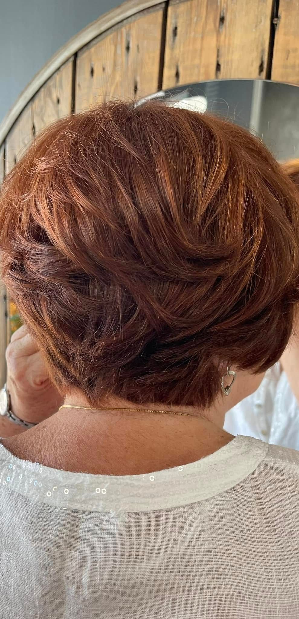 Coloration femme couleur roux