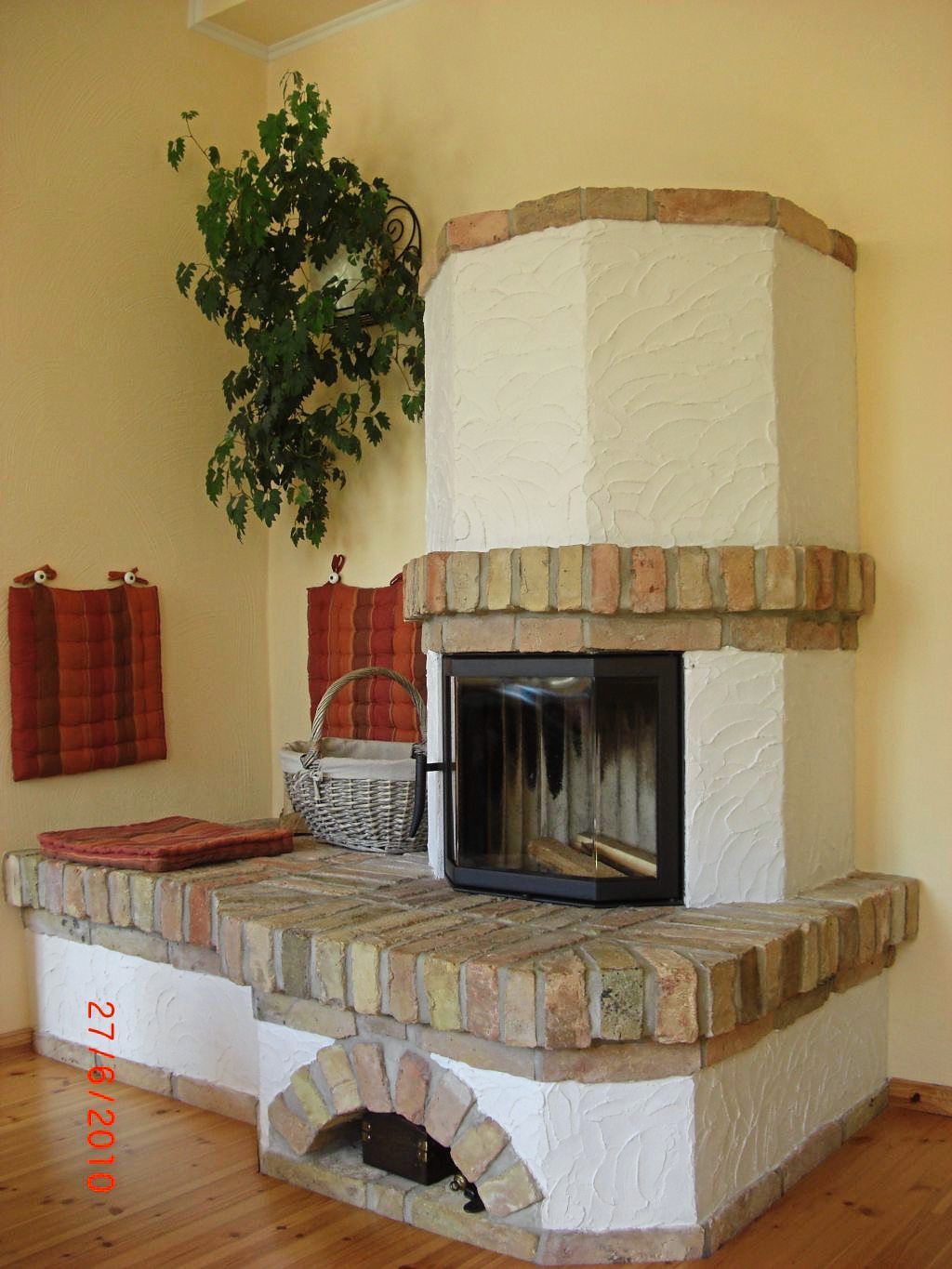 Kamineinsatz ummauert