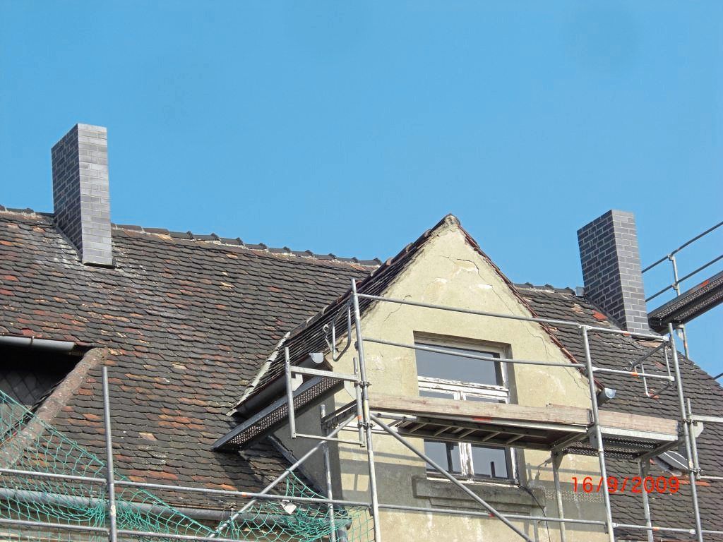 Gerüst am Haus