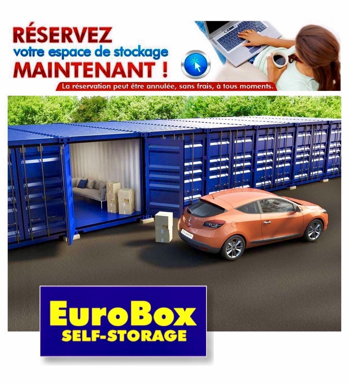 Parc de conteneurs ouverts