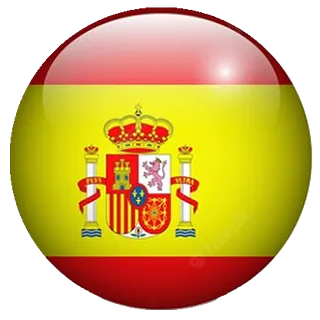 Una bandera española con un escudo de armas.