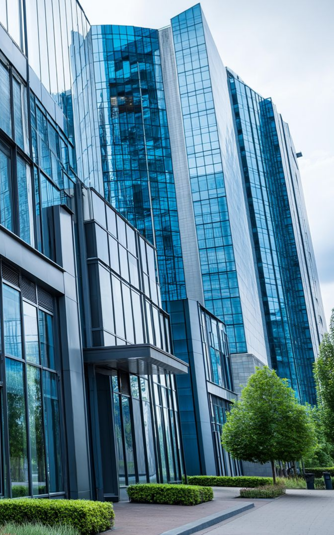 Bâtiment en verre
