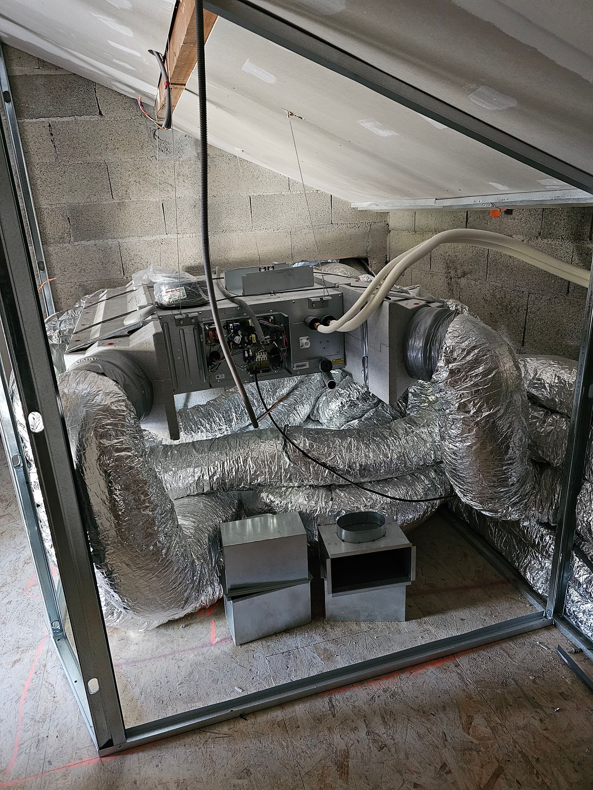 Pose de gaines pour clim multisplit