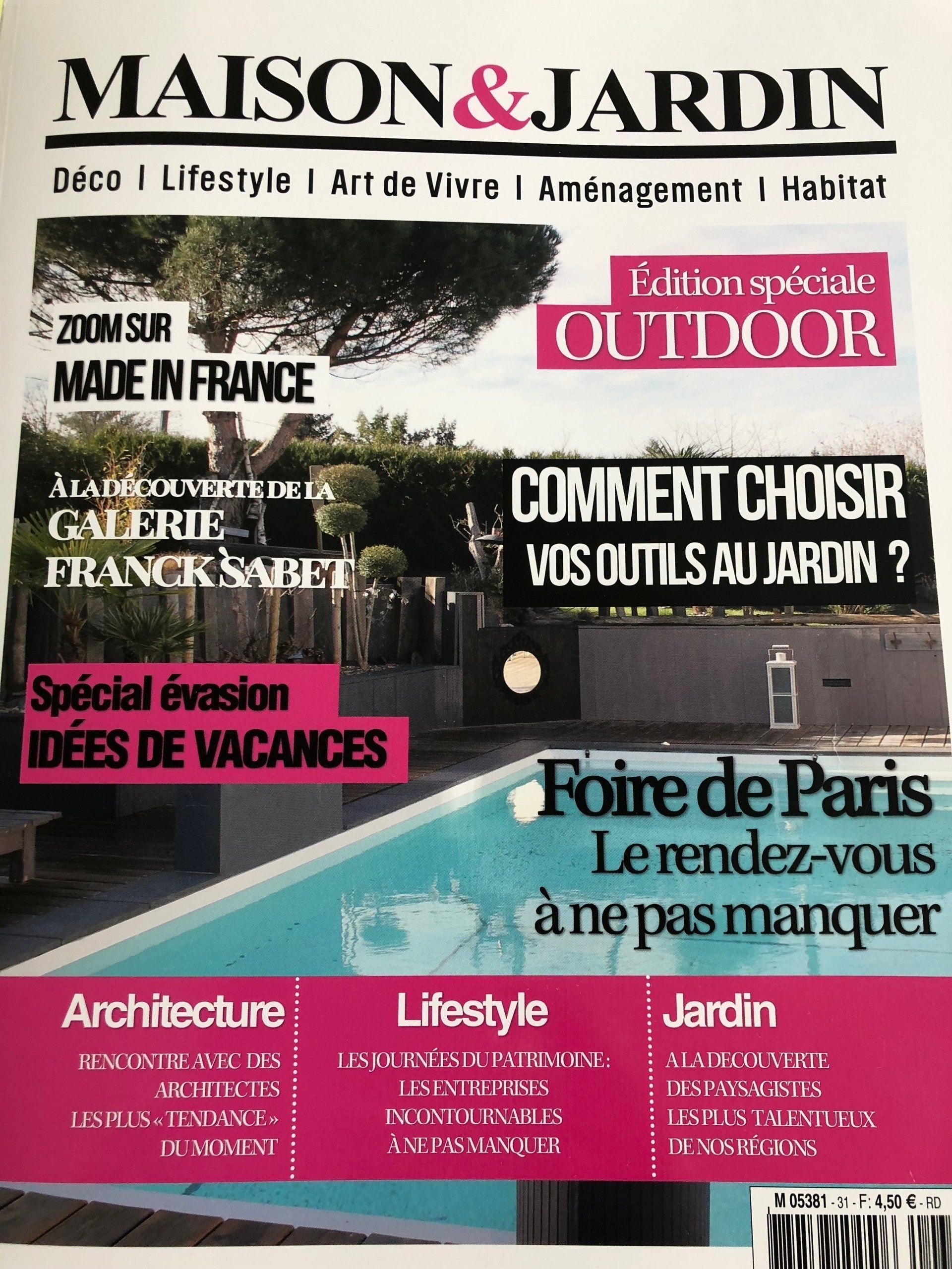 Couverture du magazine MAISON ET JARDIN