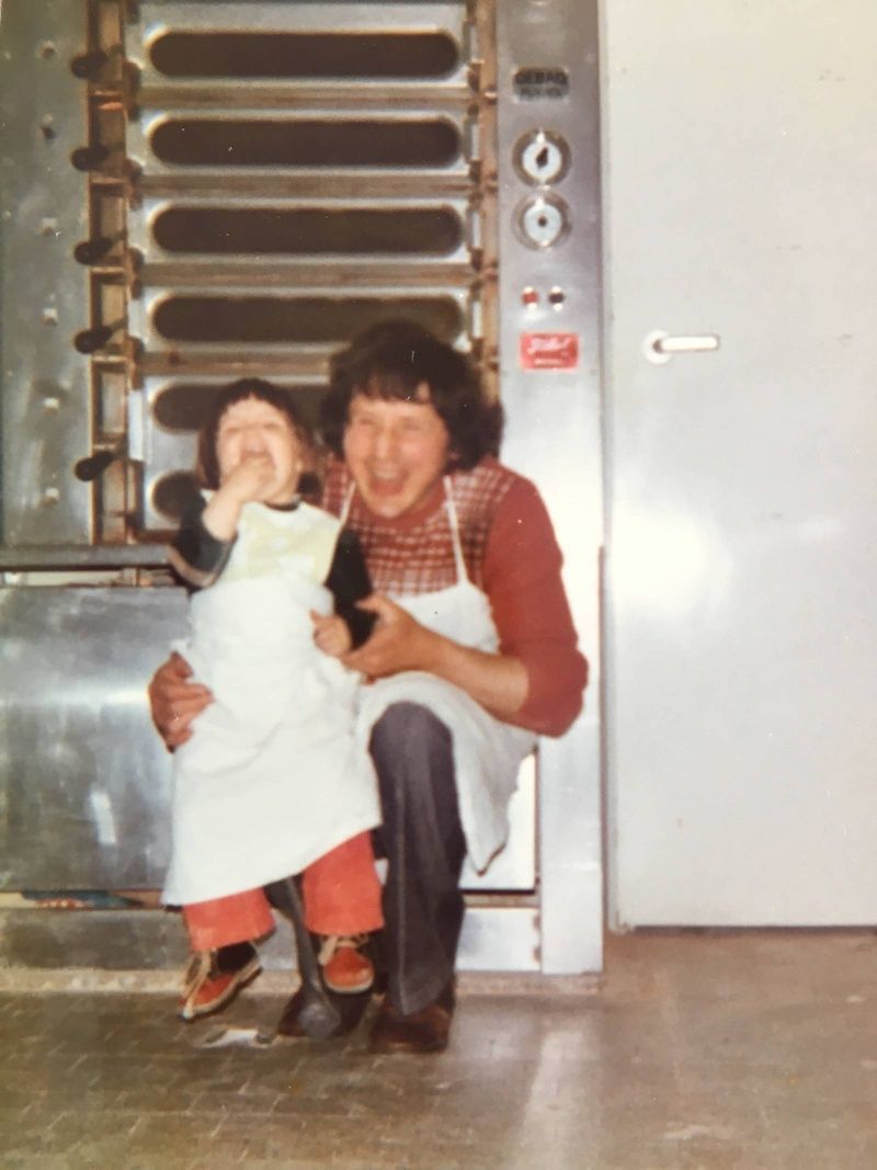 foto storica dei titolari della pasticceria