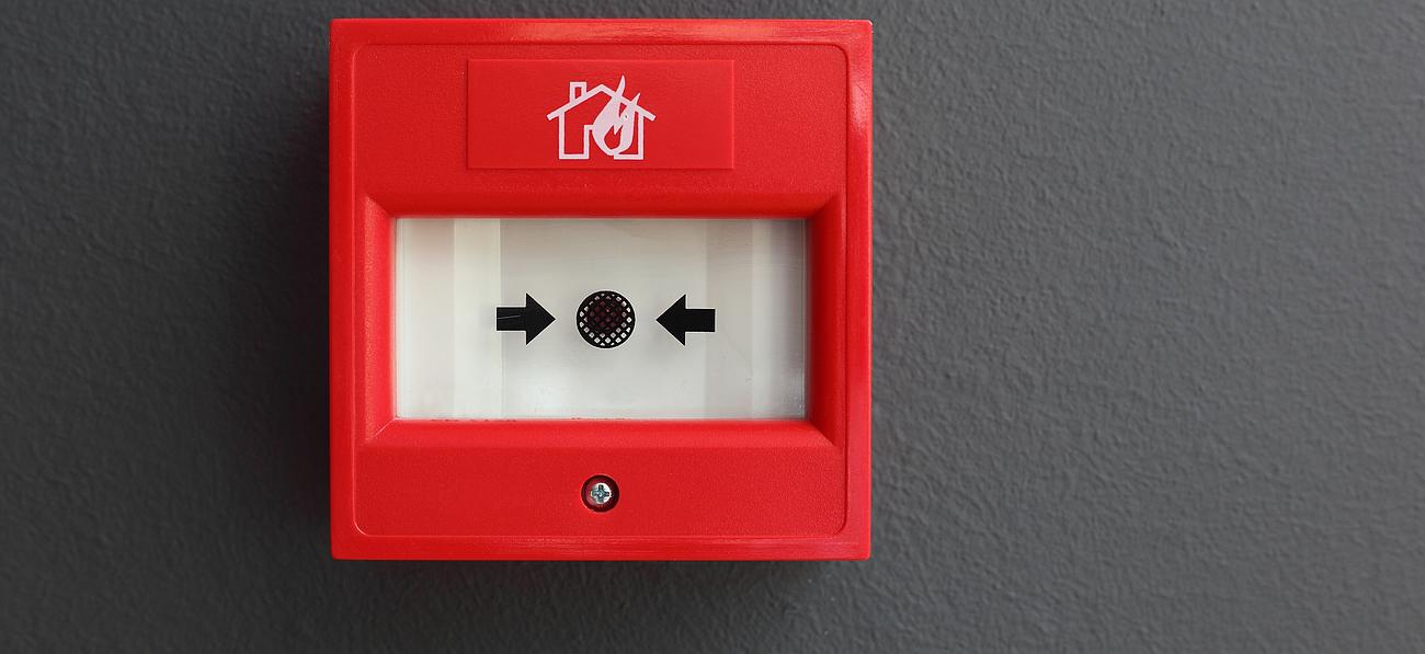 Alarme incendie rouge standard