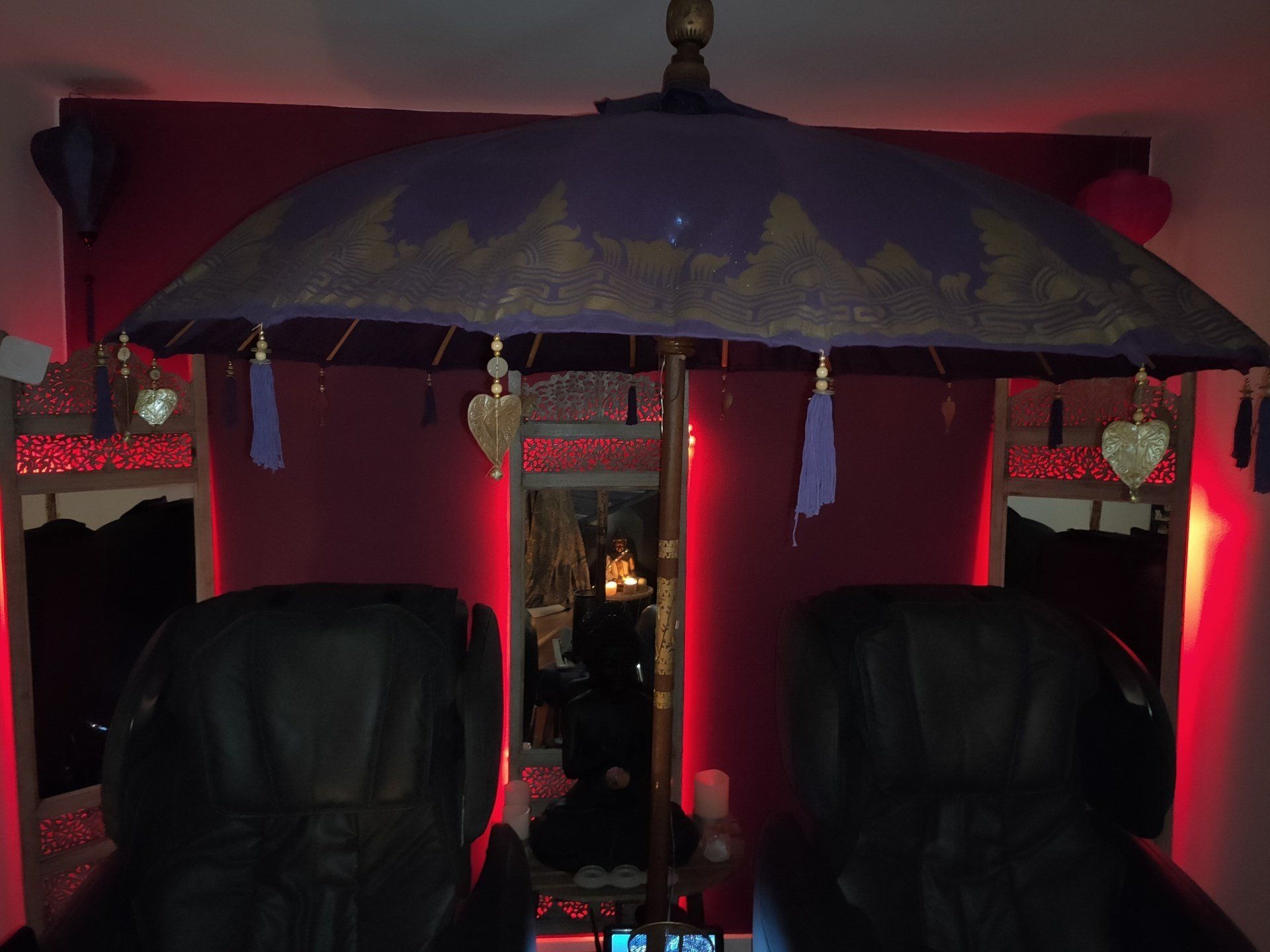 Fauteuil massage, séance en duo