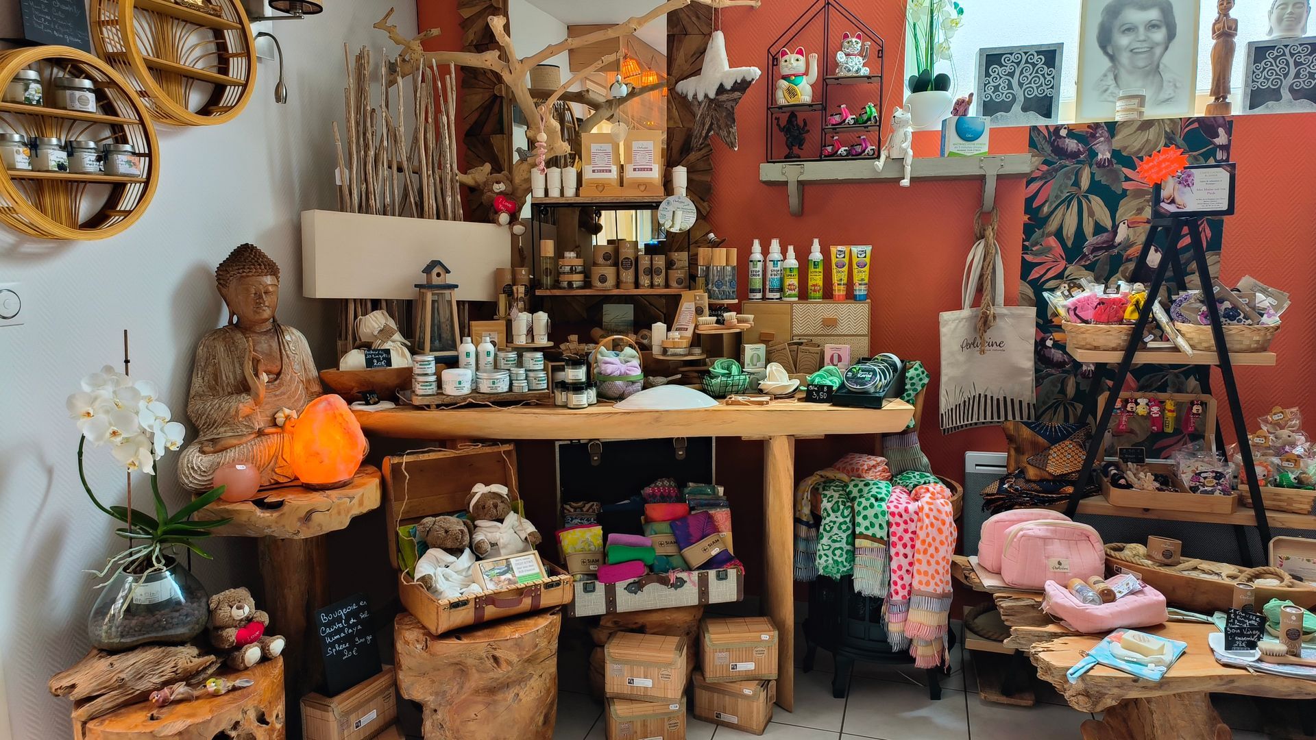 Boutique de décoration et de produits naturels