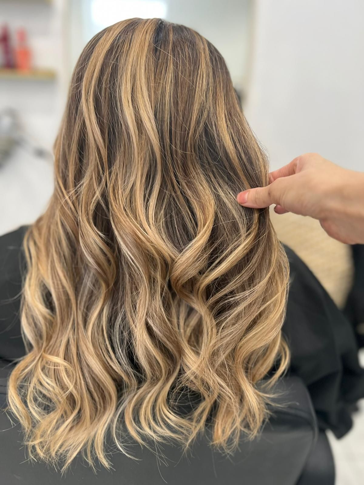 Un balayage blond