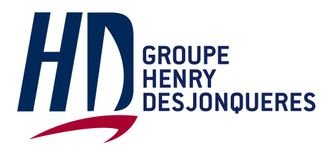 Logo HD Groupe Henry Desjonquères en bleu et rouge sur fond blanc