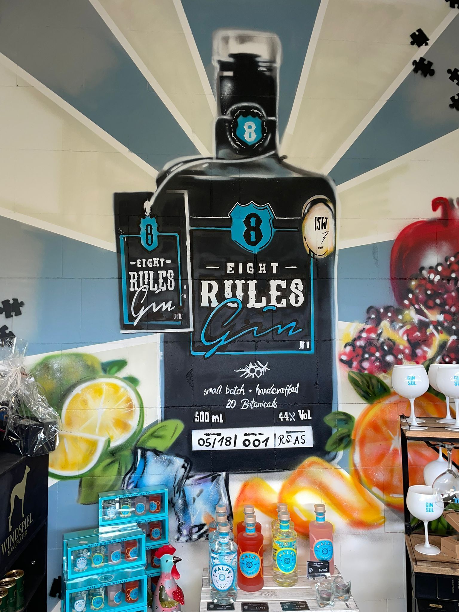 Geschenke Deko Ginsortiment Eigenamarke 8 Rules