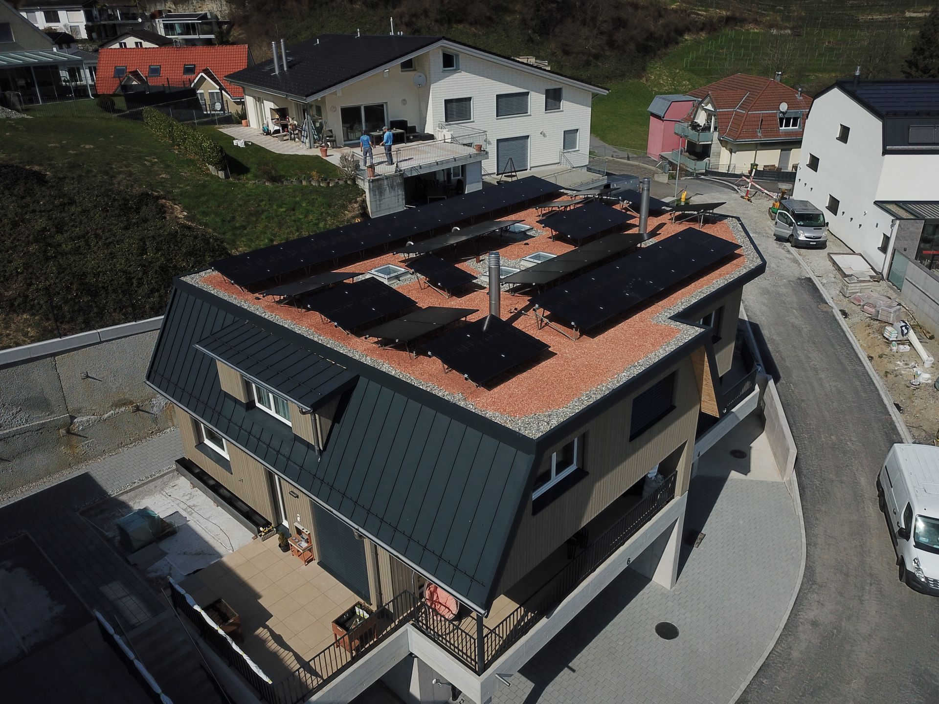 müggler spenglertechnik gmbh – Haus mit Flachdach