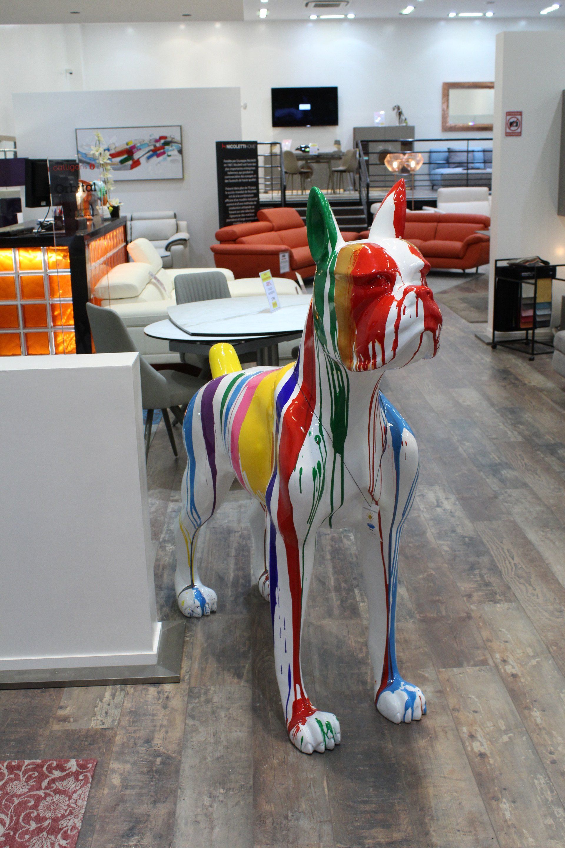 Photo d'une statue de chien