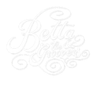 Texto cursivo blanco: "Betta Grooven" con florituras.
