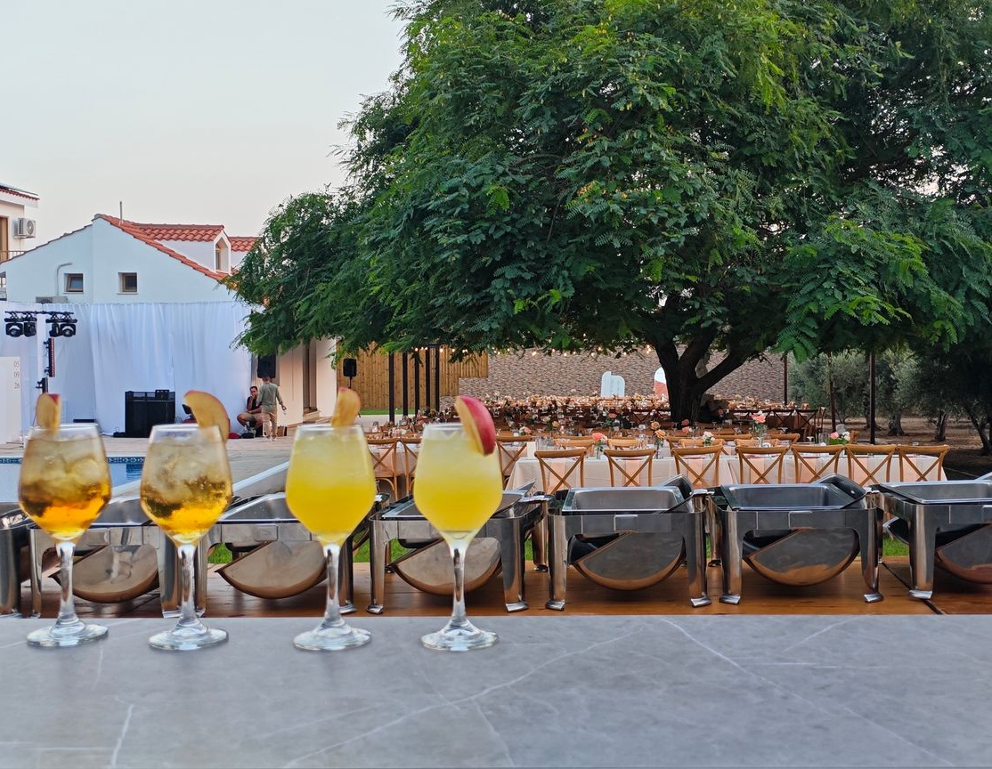 Konnos Villa outdoor dining area near Konnos Beach Protaras events